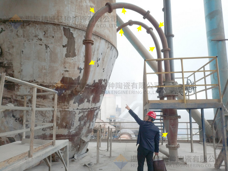 湖南恒峰g22特特种陶瓷有限公司回访客户并审查耐磨陶瓷管道现场运行情形
