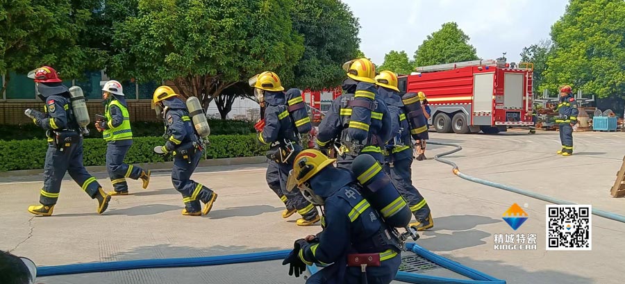 恒峰g22起劲配合消防联合演练，，，，共筑清静生产防地
